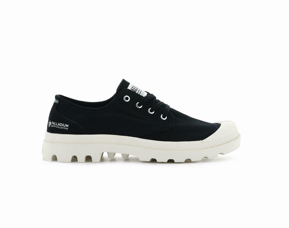 Palladium Pampa Oxford Organic Ii Women's Shoes Black (RBNP59031)